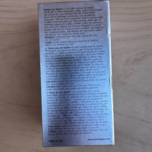 Sericin+ Reviving Eye Serum New but expired